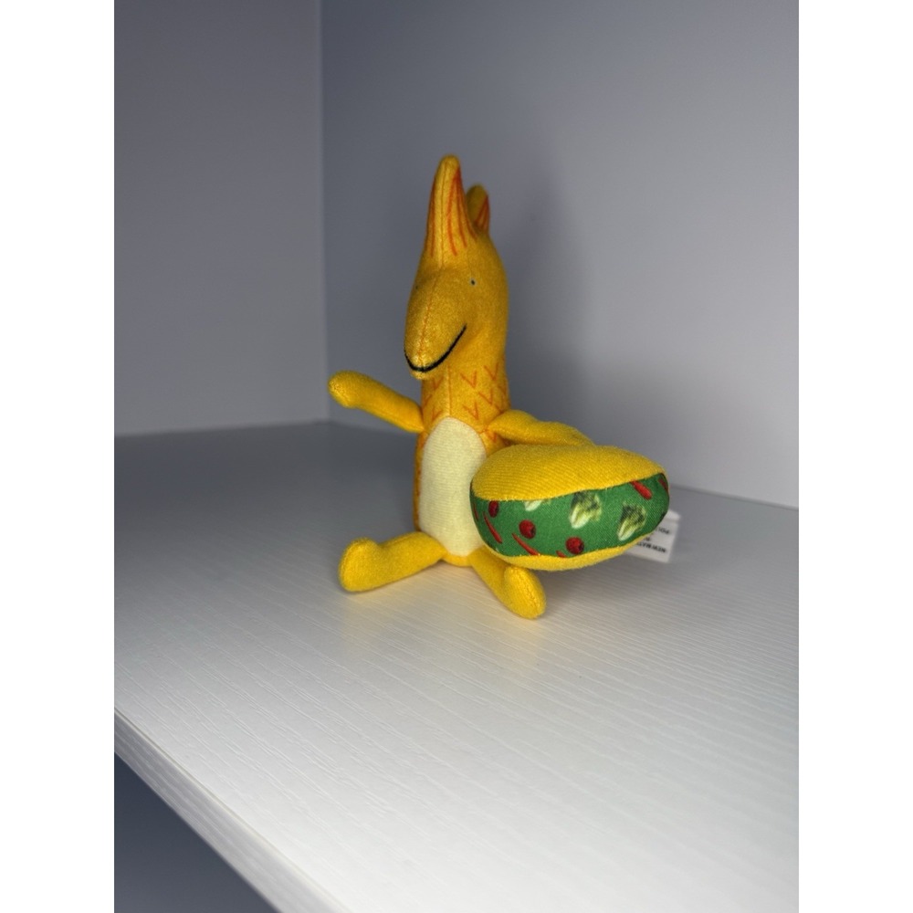 Dragons Love Tacos Mini Plush Yellow Dragon MerryMakers 2017 Excellent Condition
